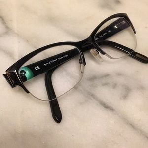 Givenchy Eyeglass 495N Glossy Black Half Rim